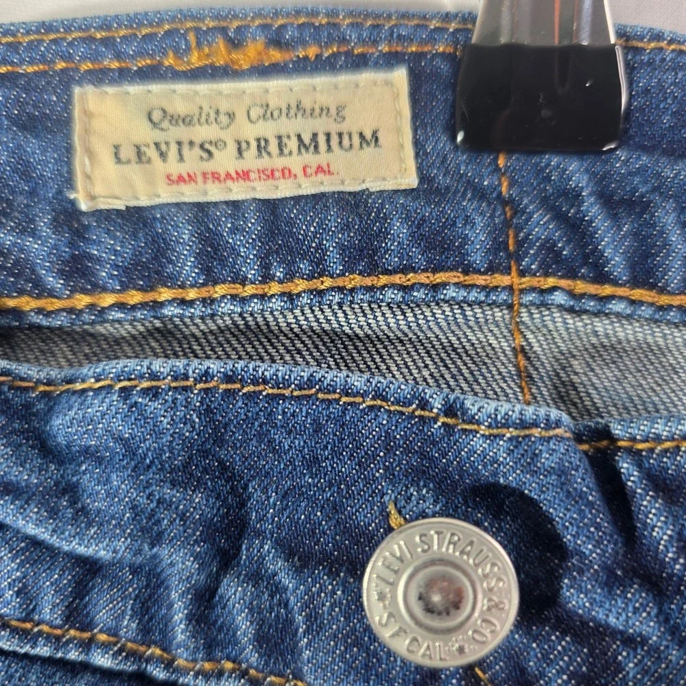 Levis 541 Athletic Taper Jeans Mens 36x28 Blue Denim BIG E Dark Wash